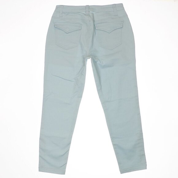 Kate & Mallory Jeans Pants 6 Ankle Ice Blue Ankle Zip Mid Rise Stretch 29x25.5 - Picture 3 of 10